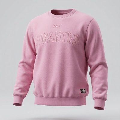 SUDADERA EMBLEMA BORDADO ROSA DAMA
