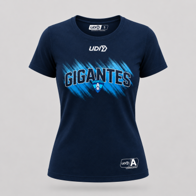 PLAYERA IMPACTO AZUL DAMA